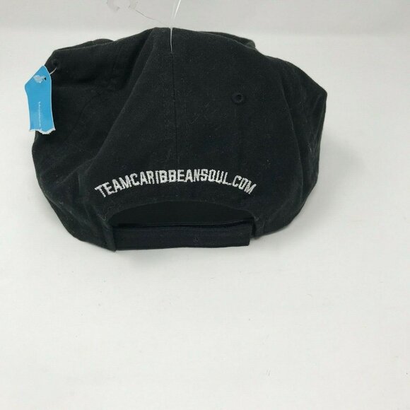 Team Caribbean Soul Baseball Hat Cap Igwanna Go Fast Black Embroidered NWT - Picture 4 of 5